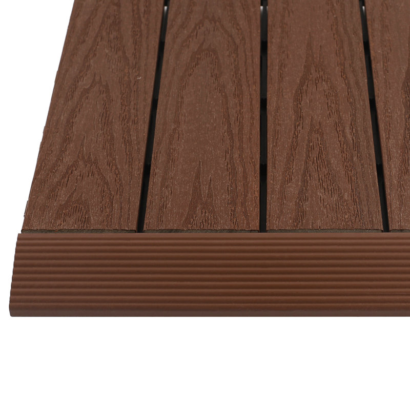 NewTechWood 12" x 2" Composite Interlocking Deck Edge Trim in